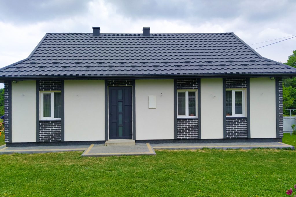 FTS E CLINKER – “Онікс 73” | FTS Клей дисперсійний – Білий | FTS STRUCTURE LINE – S0603-Y40R(NCS), F 205(FTS FACADE) FTS E CLINKER -